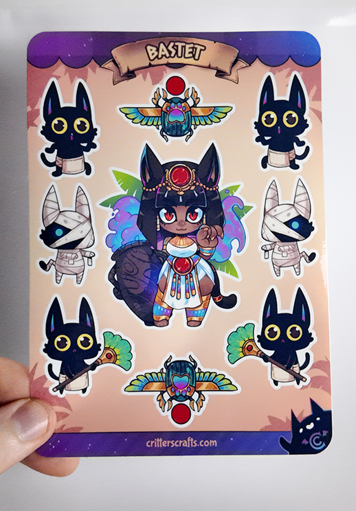 Bastet Sticker Sheet