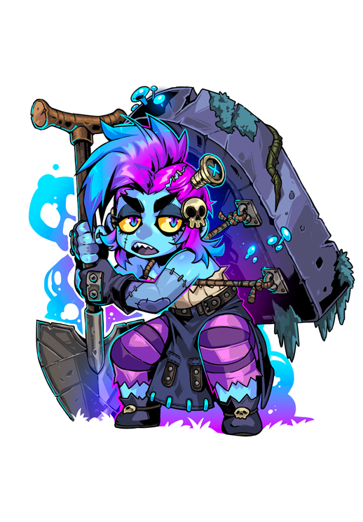 Graveyard Zombie Sticker