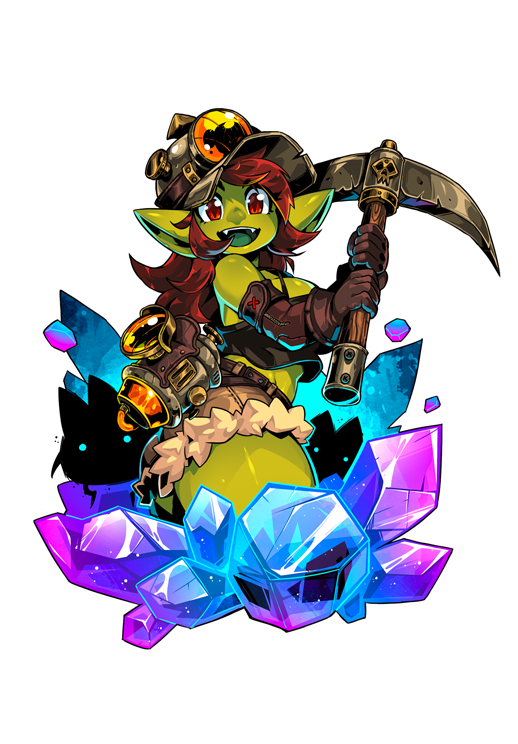 Goblin Miner Print (A5)