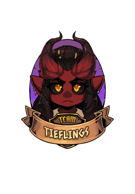 Team Tieflings Sticker